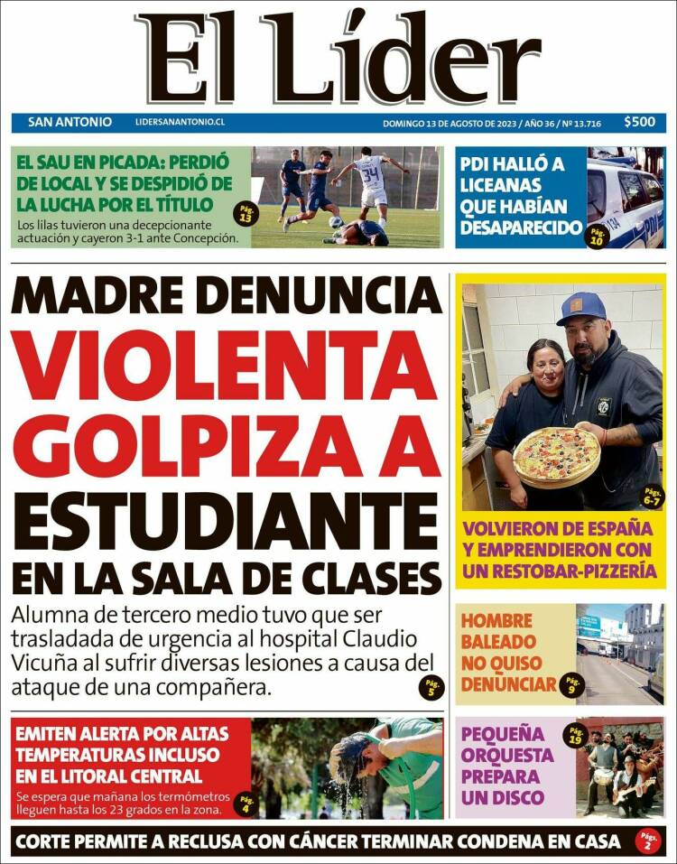 Portada de Lider de San Antonio (Chile)