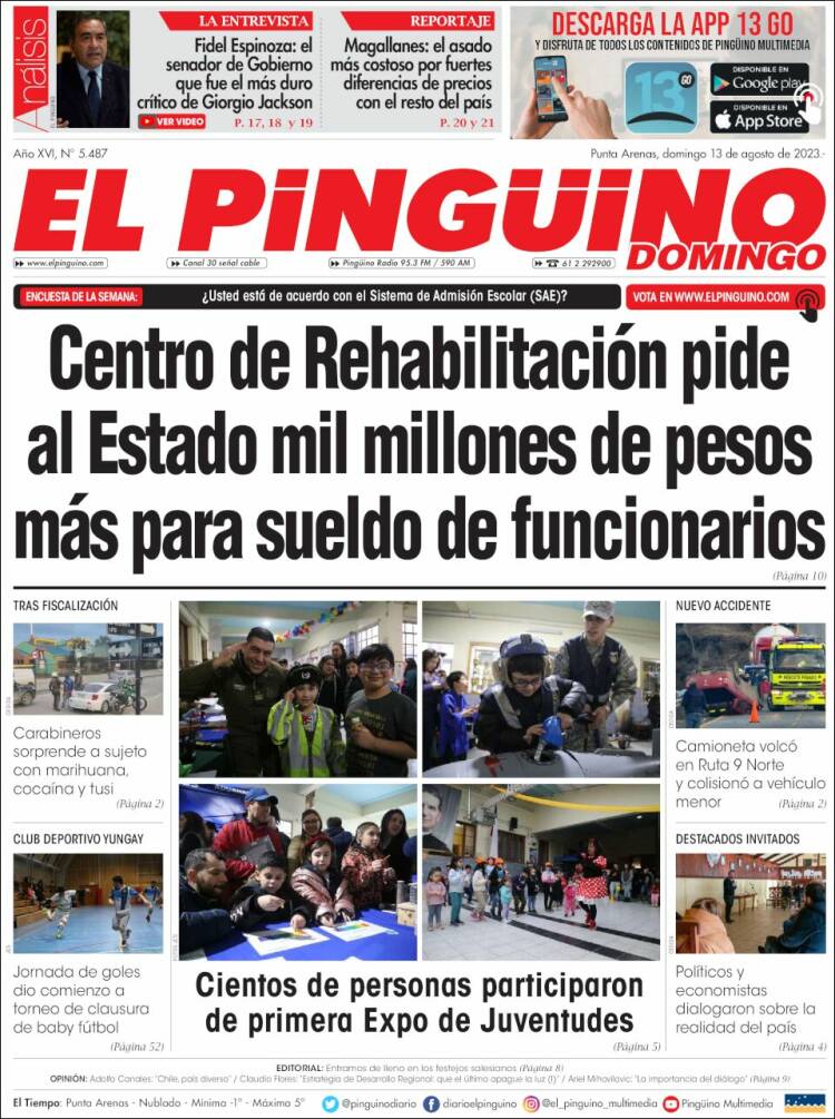 Portada de El Pingüino (Chile)