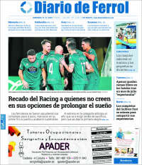 Portada de Diario de Ferrol (España)