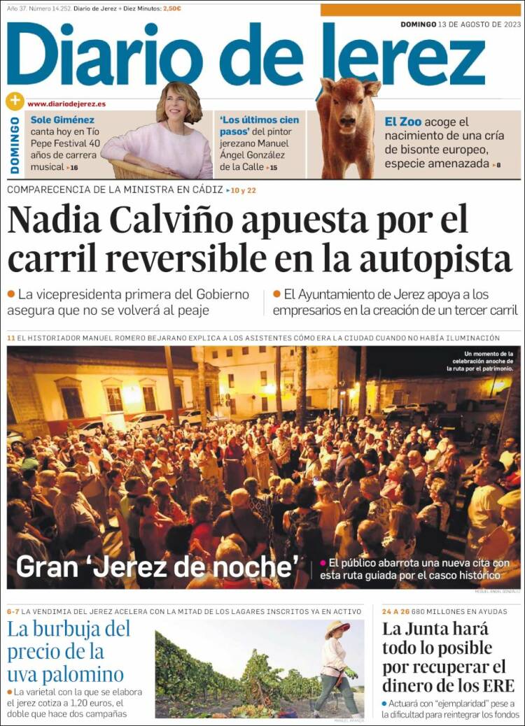 Portada de Diario de Jerez (España)