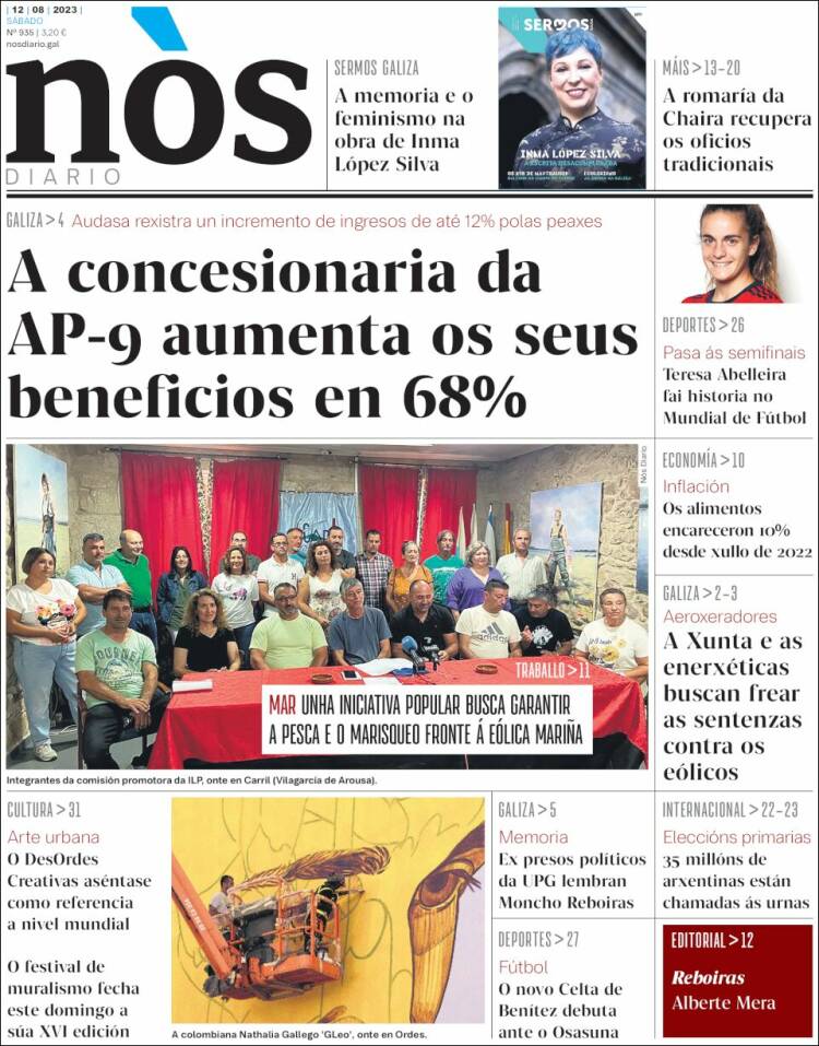 Portada de Nòs Diario (España)