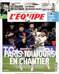 Portada de L'Equipe (Francia)