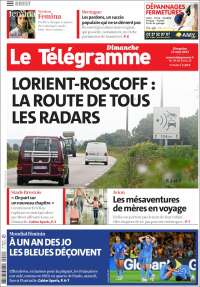 Portada de Télégramme (Francia)