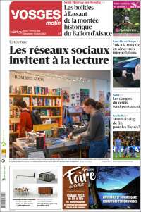 Portada de Vosges Matin (Francia)