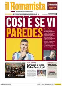 Portada de Romanista (Italia)