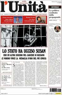 Portada de l'Unità (Italia)