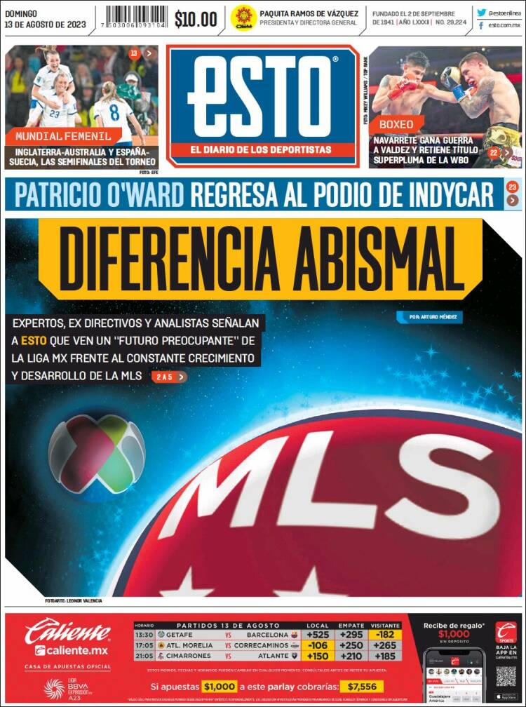 Portada de Esto (M&eacute;xico)