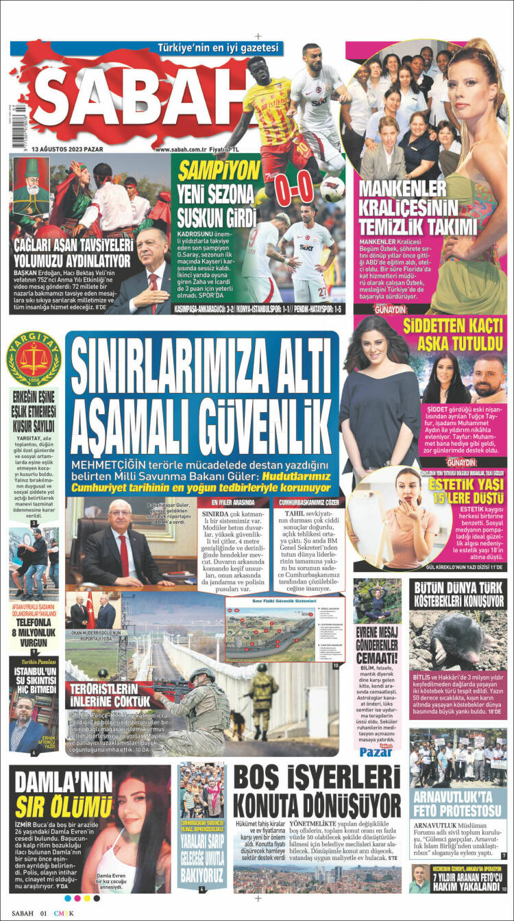 Portada de Sabah (Turqu&iacute;a)