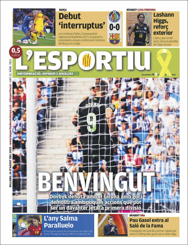 Portada de L'Esportiu : Girona (España)