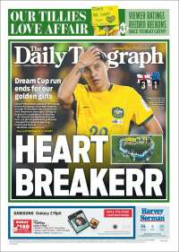 Portada de The Daily Telegraph (Australia)