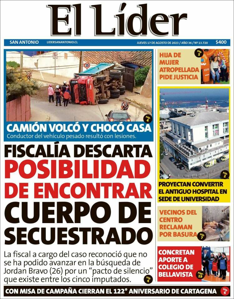 Portada de Lider de San Antonio (Chile)
