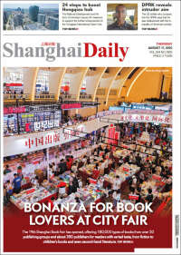 Portada de Shanghai Daily (China)