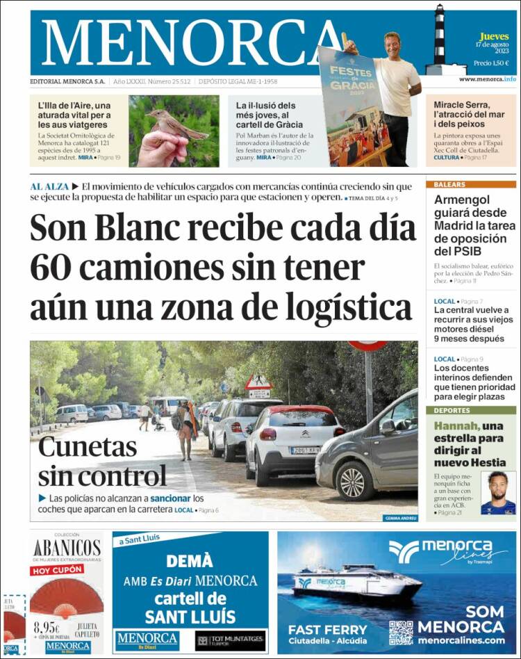 Portada de Menorca - Diario Insular (Espa&ntilde;a)