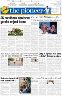 Portada de The Pioneer (India)