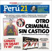 Portada de Perú 21 (Per&uacute;)