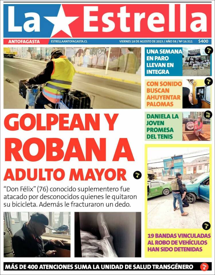 Portada de La Estrella del Norte (Chile)