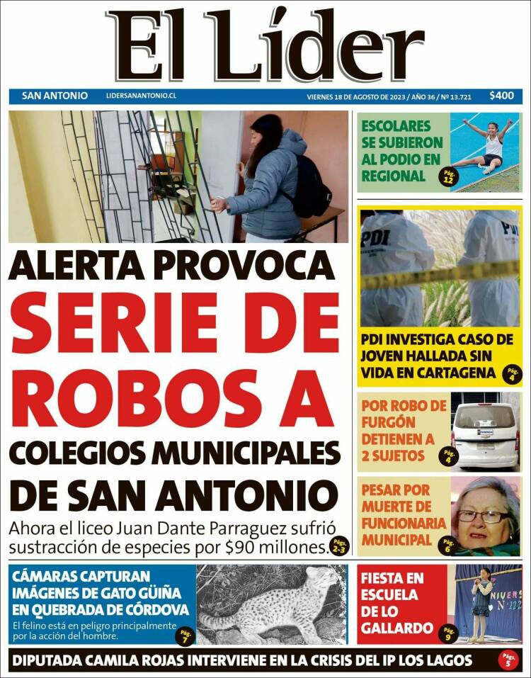 Portada de Lider de San Antonio (Chile)