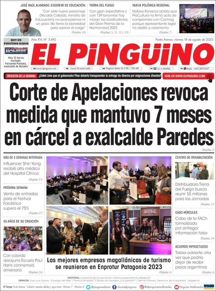 Portada de El Pingüino (Chile)