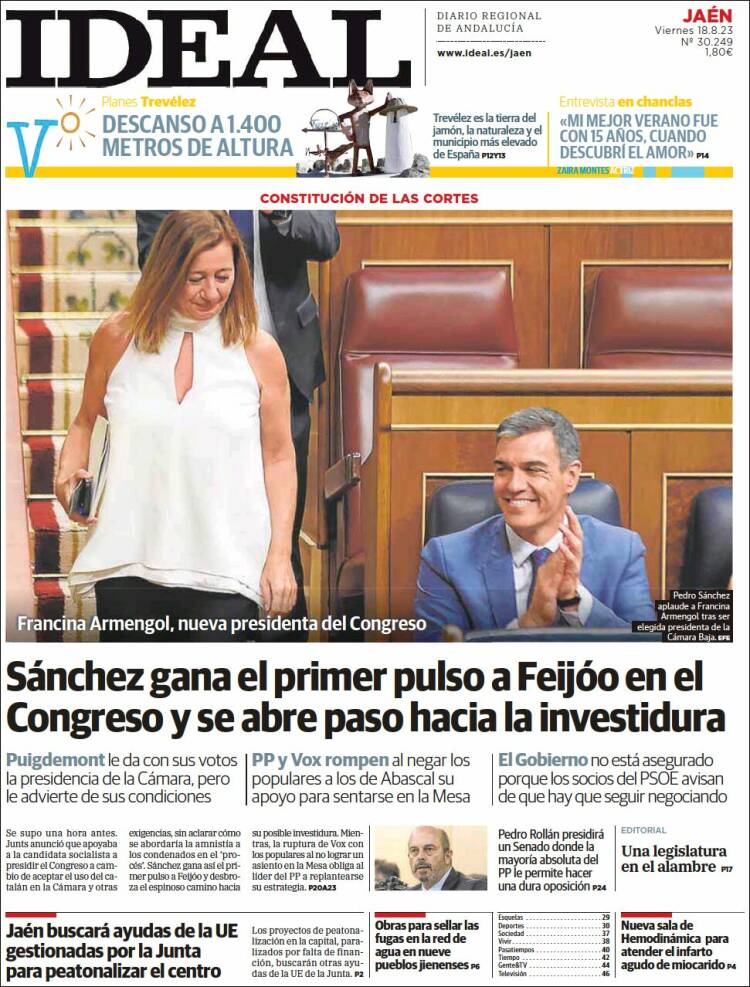 Portada de El Ideal de Jaén (España)