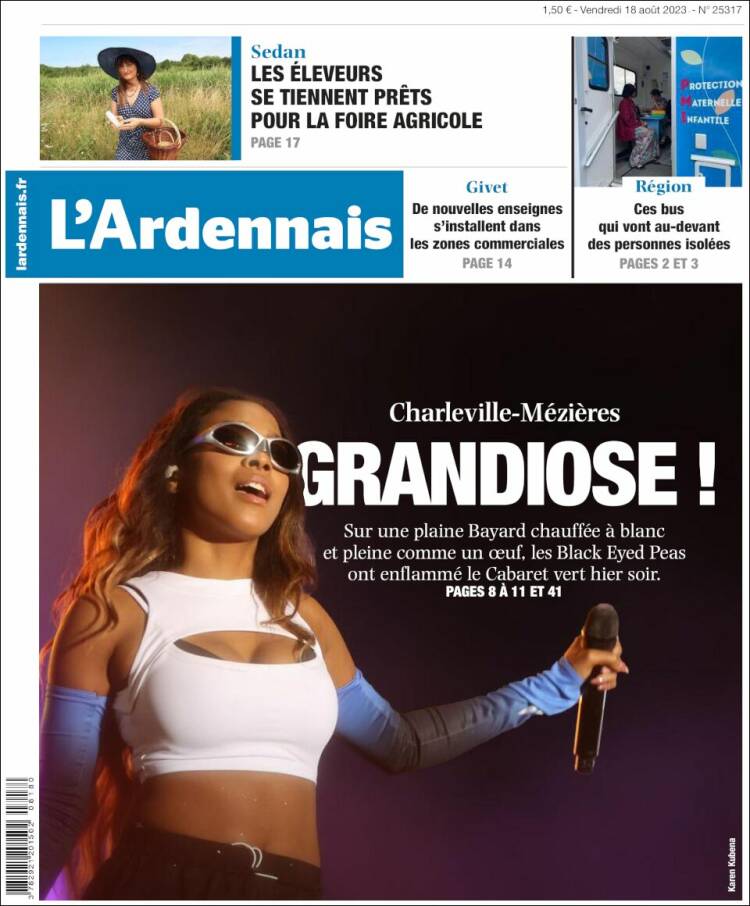 Portada de L'Ardenais (Francia)