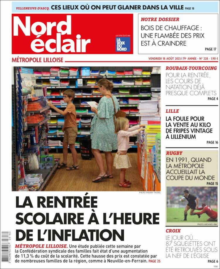 Portada de Nord Éclair (Francia)