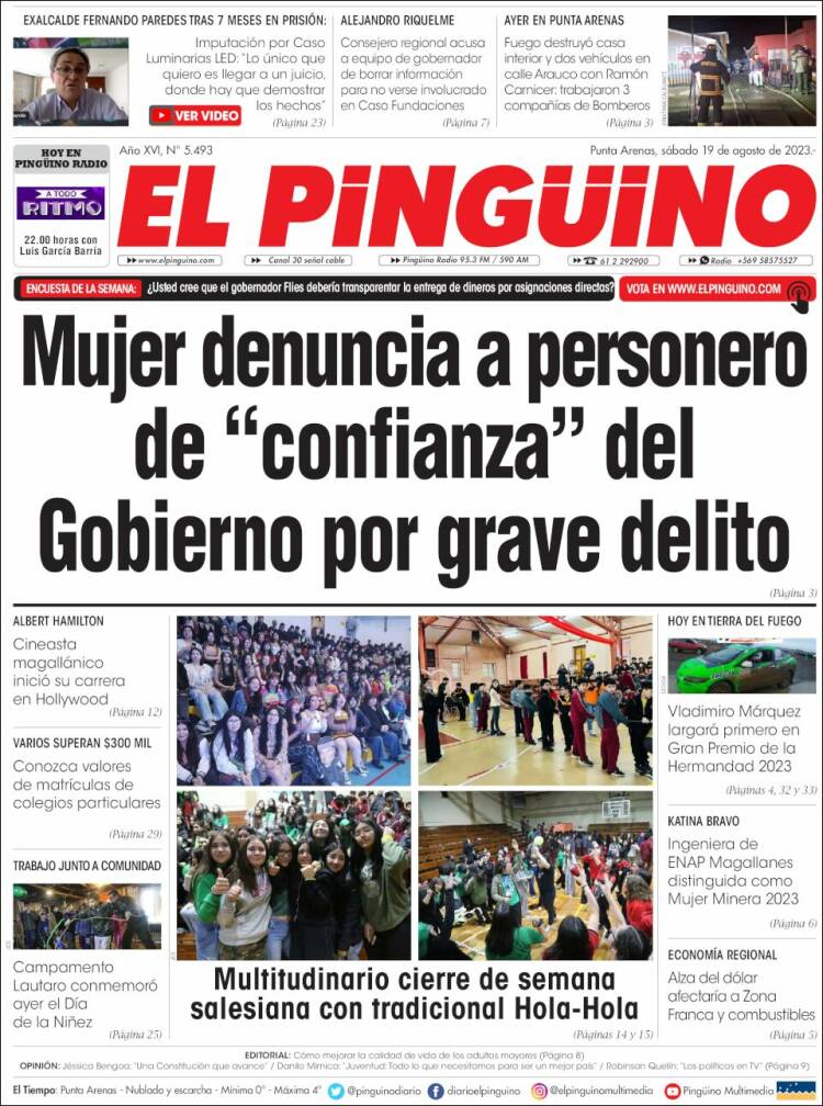 Portada de El Pingüino (Chile)
