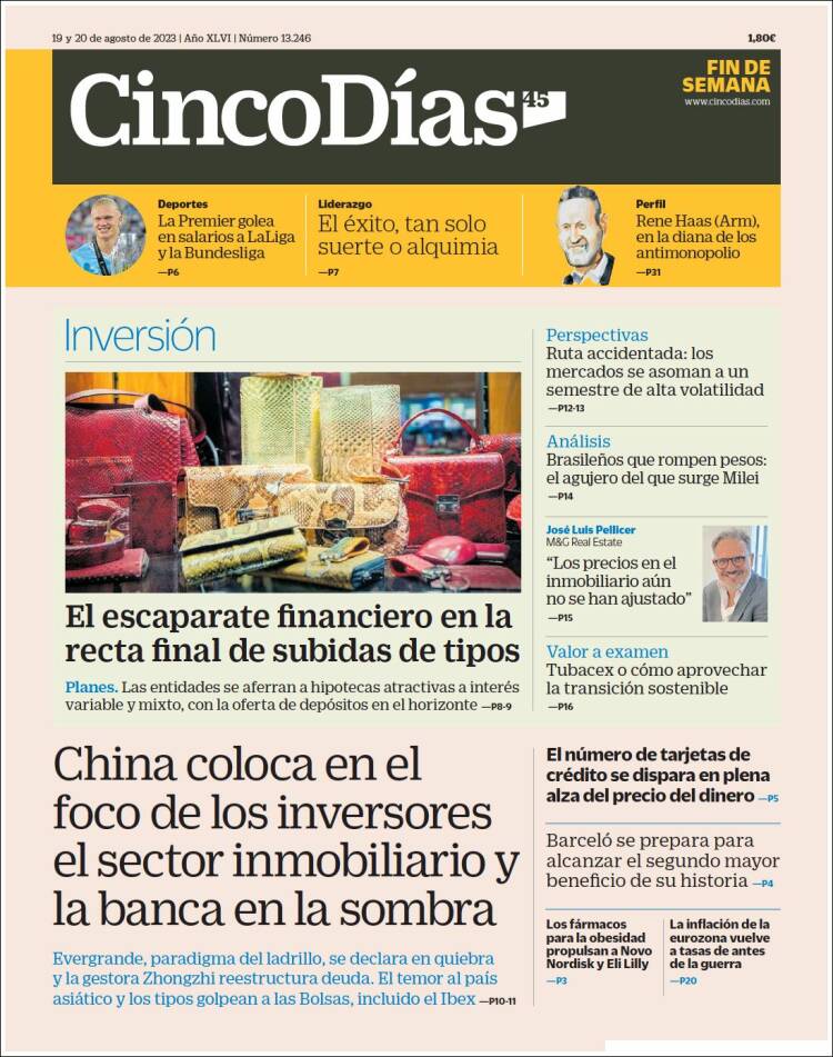 Portada de Cinco Días (Espa&ntilde;a)