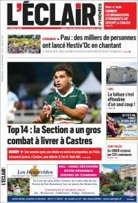 Portada de L'Eclair des Pyrénées (Francia)