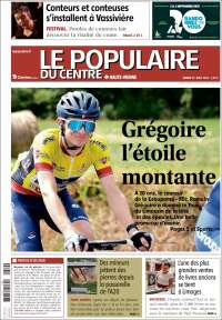 Portada de Le Populaire du Centre (Francia)