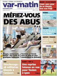 Portada de Var-Matin (Francia)