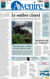 Portada de Avvenire (Italia)