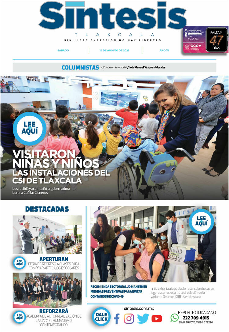 Portada de Síntesis de Tlaxcala (M&eacute;xico)