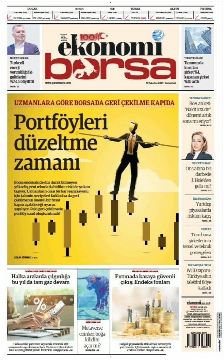 Portada de Dünya (Turqu&iacute;a)