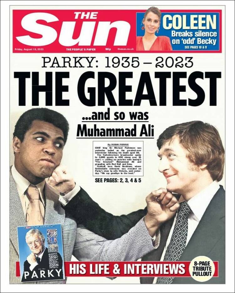 Portada de The Sun (Reino Unido)