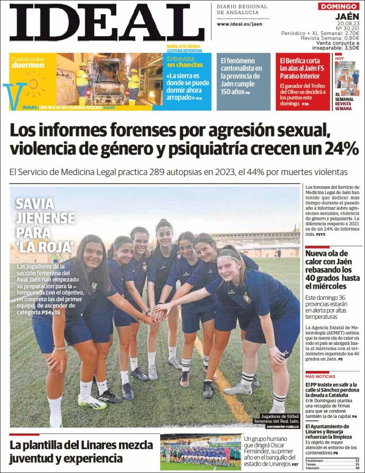 Portada de El Ideal de Jaén (España)