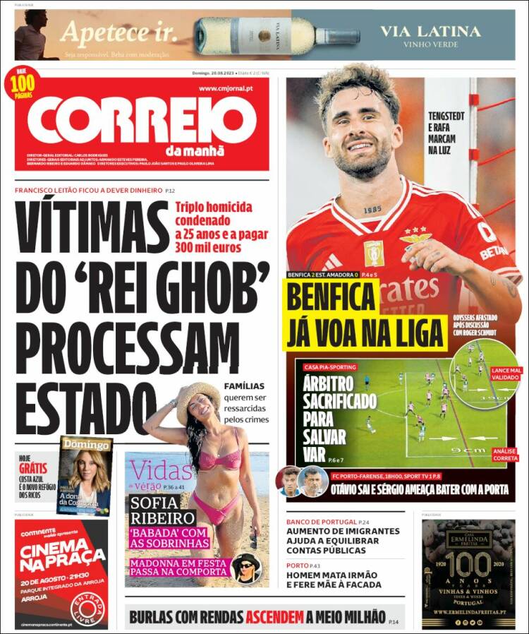 Portada de Correio da Manhã (Portugal)
