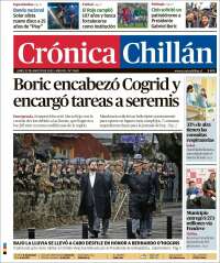 Portada de Crónica Chillán (Chile)