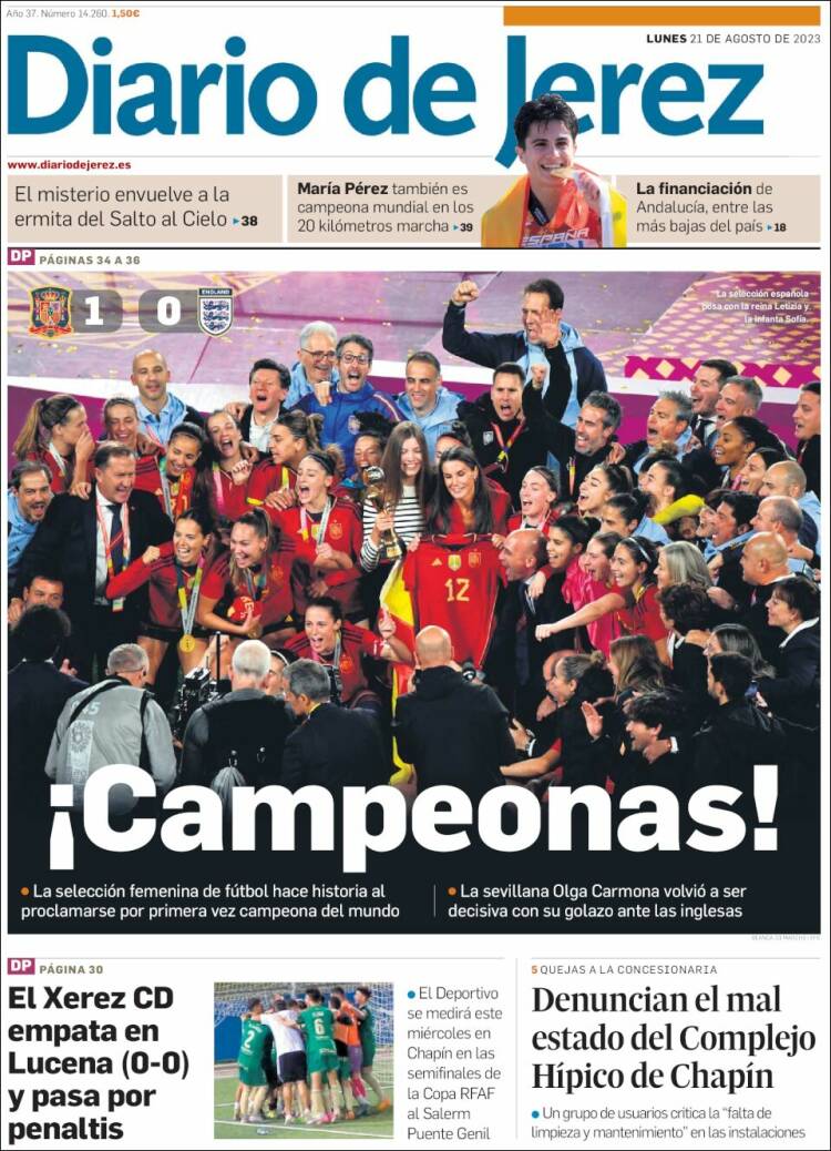 Portada de Diario de Jerez (España)