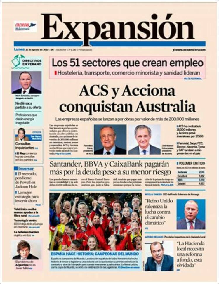 Portada de Expansión (Espa&ntilde;a)