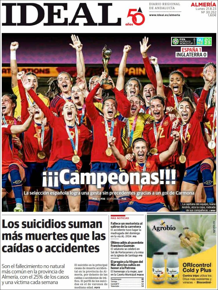 Portada de Ideal Almeria (España)