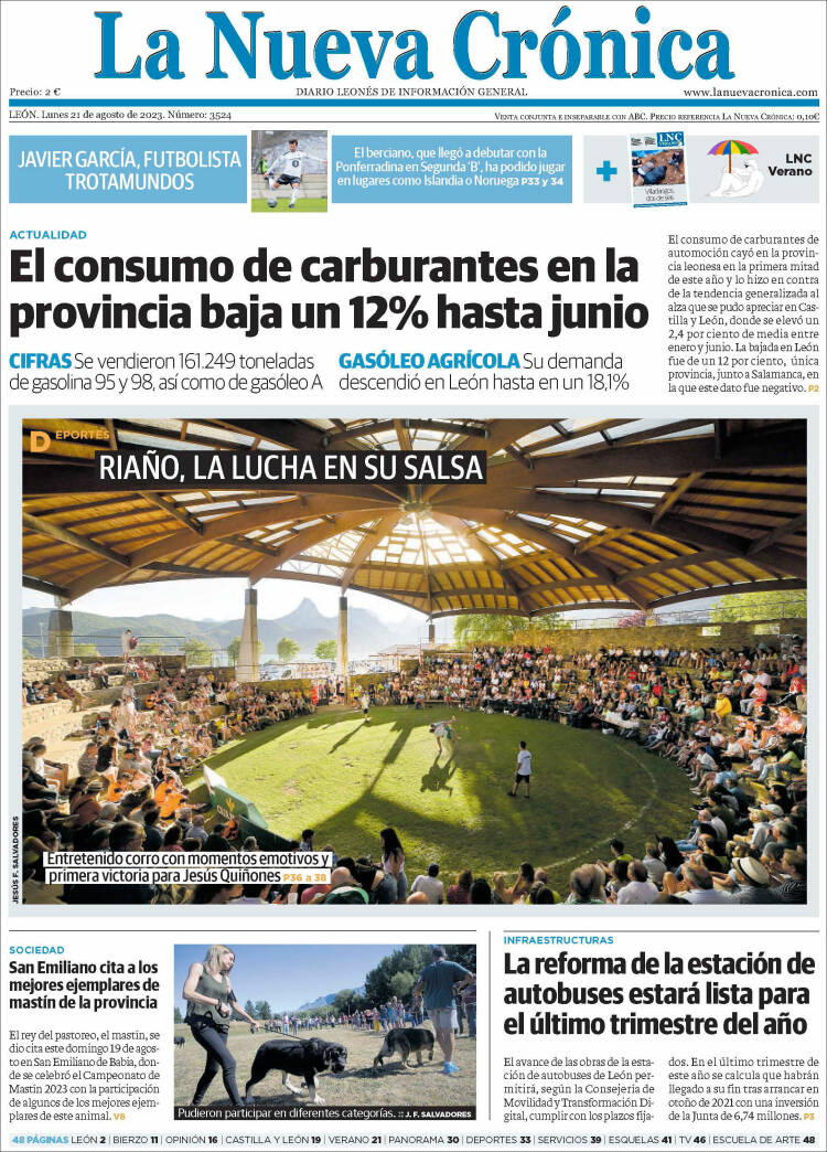 Portada de La Nueva Crónica (España)