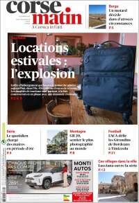 Portada de Corse-Matin (Francia)