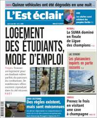 Portada de L'Est Eclair (Francia)