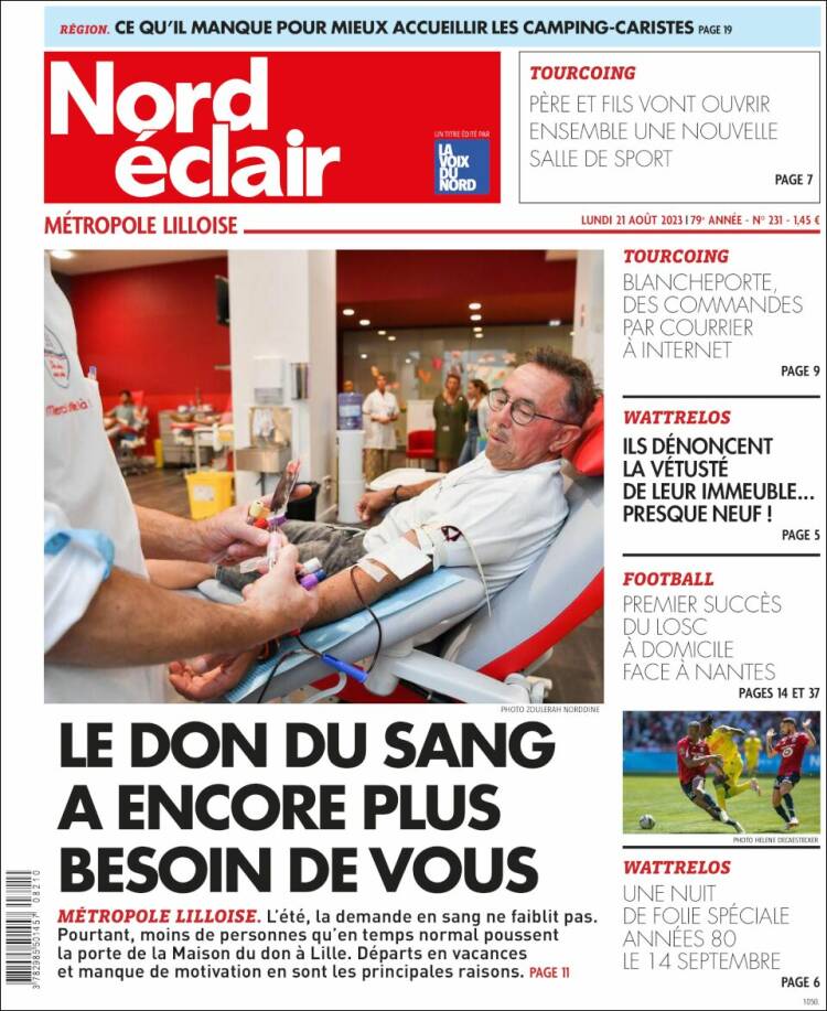 Portada de Nord Éclair (Francia)