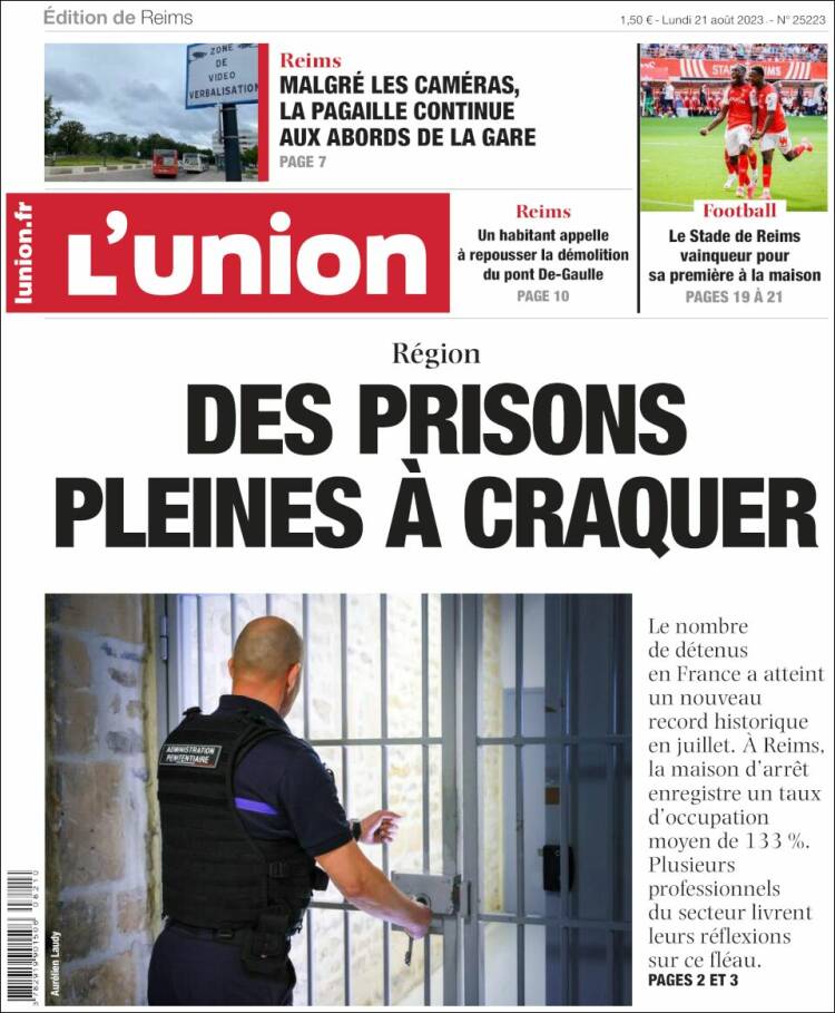 Portada de L'Union (Francia)