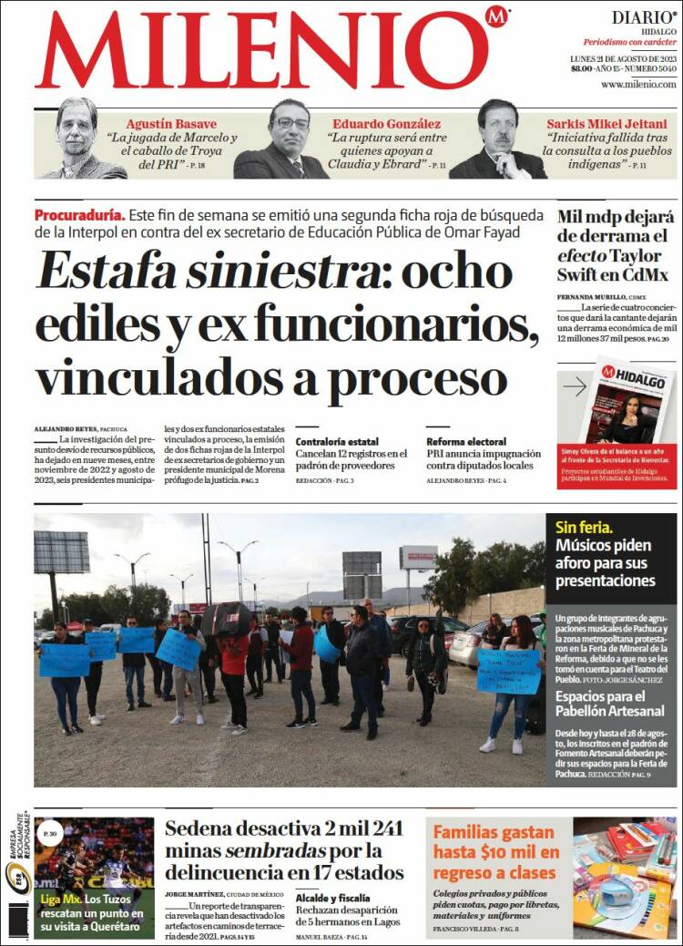 Portada de Milenio de Hidalgo (Mexico)