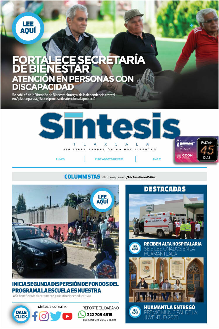Portada de Síntesis de Tlaxcala (Mexico)