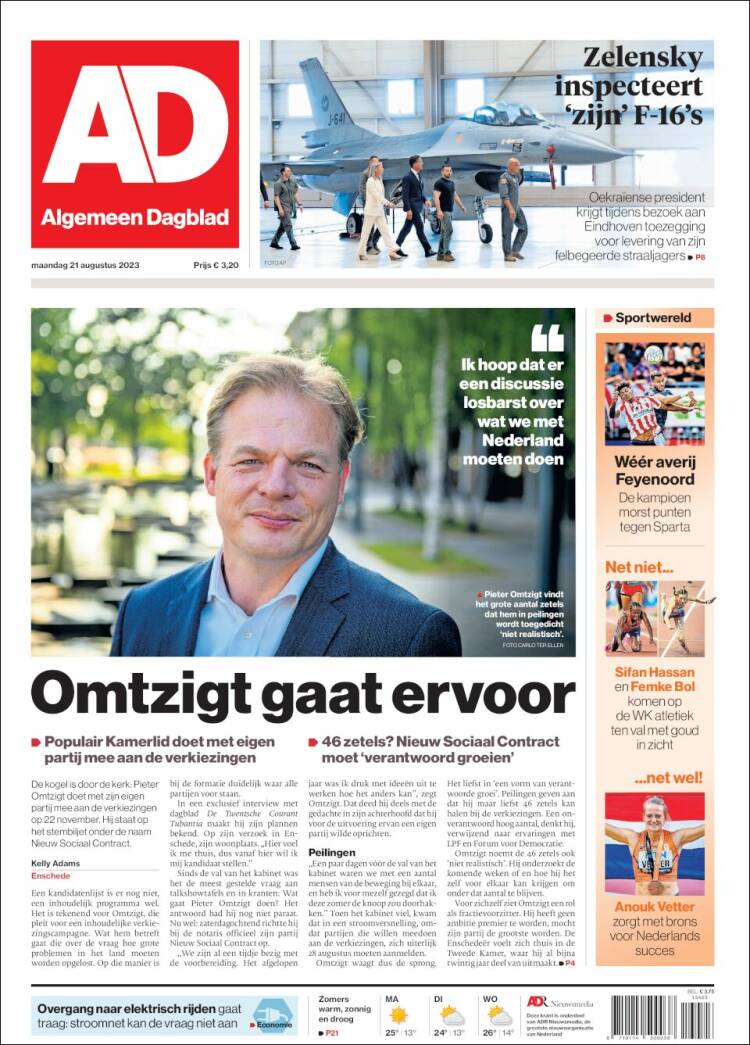 Portada de AD (Pa&iacute;ses Bajos)