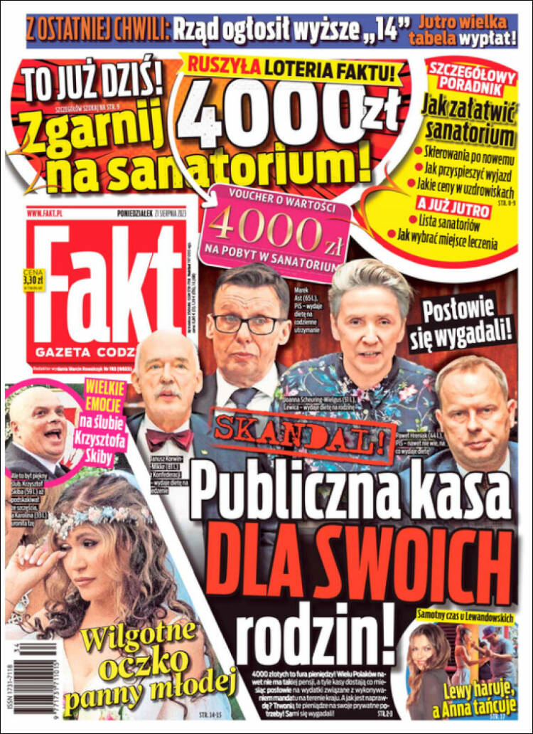Portada de Fakt (Polonia)