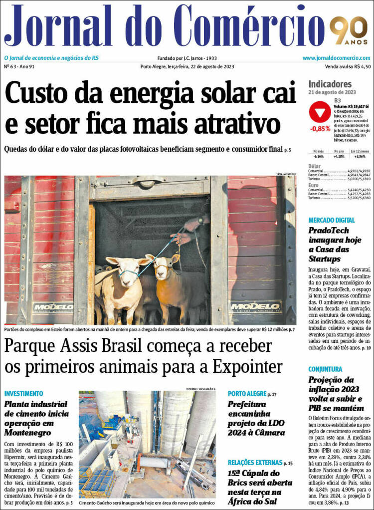 Portada de Jornal do Comércio (Brasil)